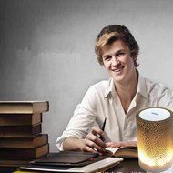 LarKoo Portable Wireless Bluetooth Speakers MP3 Players Audio withe color changing LED Night Light Atmosphere... N4