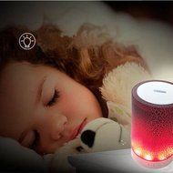 LarKoo Portable Wireless Bluetooth Speakers MP3 Players Audio withe color changing LED Night Light Atmosphere... N5