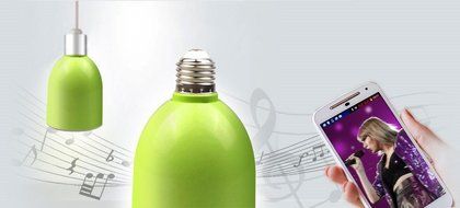 TULIP LED Light Bulb and Bluetooth Wireless Speaker &ndash; White