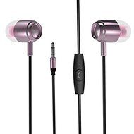 WRZ-M1 Bass HIFI Earphone With Microphone In-ear Metal Headphone For iPhone iPad Samsung Xiaomi Color Purple N2