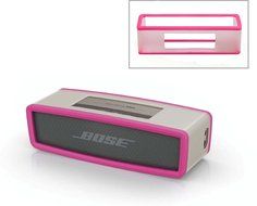CN-US&reg; Soft Cover Box Silicone Carry Case Bag For BOSE SoundLink Mini Bluetooth Speaker (Pink)