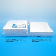100 Pack Maxtek Premium Thick White Paper CD DVD Sleeves Envelope with Window Cut Out and Flap, 100g Heavy Weight. N4