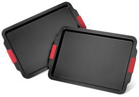 Elite Bakeware 2 Piece Extra Large NonStick Baking Pans Set - Cookie Sheets - Baking Sheets - Extra Large Non...