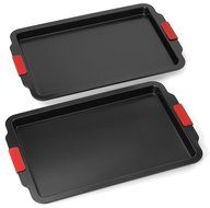 Elite Bakeware 2 Piece Extra Large NonStick Baking Pans Set - Cookie Sheets - Baking Sheets - Extra Large Non... N3