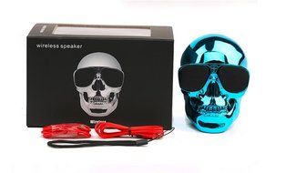 Generic Skull Head Shape Portable Wireless Bluetooth Speaker for Desktop PC/Laptop Notebook/Mobile Phone/MP3/MP4... N13