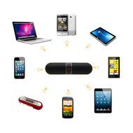 Pill Portable shockproof Wireless Bluetooth Stereo Speaker&#65292;Built-in Mic, FM Radio, LED Display, 3.5 mm Audio Jack... N9