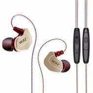 WRZ X6 3.5mm Wired In-Ear Zircon Sports Bass Earphone For iPhone iPad Samsung Xiaomi Huawei HTC Color Gold