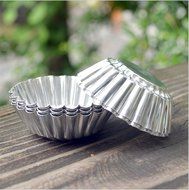 Chrysanthemum Heat Resistant Tart Tins Cake Cups Tart Pudding Jello Mold Mould 100pieces