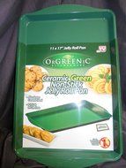 Orgreenic Ceramic Non-Stick Jelly Roll Pan, Green