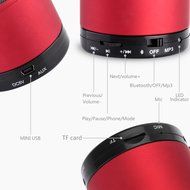 Besiva Ultra Portable Wireless Speaker, Enhanced Bass (Red) N4