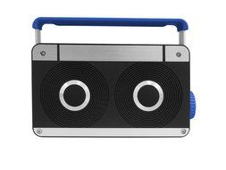 AXESS SPBT1063BL Mini Bluetooth Speaker with Hands-Free Calling and Built-In Rechargeable Battery in Blue N2