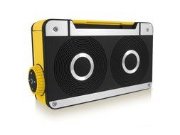 AXESS SPBT1063BL Mini Bluetooth Speaker with Hands-Free Calling and Built-In Rechargeable Battery in Blue N10