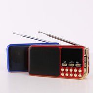 Samshow Portable MP3 Player Speaker with FM Radio USB Micro SD Input and Clock. (PN-68 Rosy Red) N5