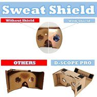 D-scope Pro Google Cardboard Kit with Straps 3D Virtual Reality Compatible with Android &amp; Apple Easy Setup Instructions... N2