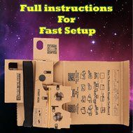 D-scope Pro Google Cardboard Kit with Straps 3D Virtual Reality Compatible with Android &amp; Apple Easy Setup Instructions... N5