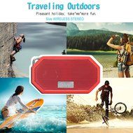 5ive Sport Rugged Outdoor &amp; Shower Bluetooth 4.0 Speaker Portable Stereo IP65 Waterproof Speaker with Built-in... N16