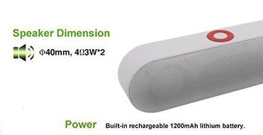 Audio Monster Outdoor Portable Subwoofer HD Sound and Bass Bluetooth Speaker with Handsfree Calling N5