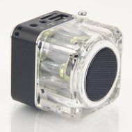 Black Mini Multimedia Speaker LCD MP3 FM Radio for MP3 US TT-028 N3