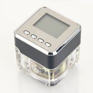 Black Mini Multimedia Speaker LCD MP3 FM Radio for MP3 US TT-028 N4