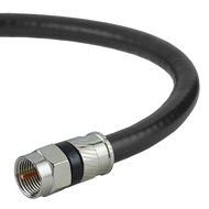 Mediabridge Coaxial Cable (50 Feet) with F-Male Connectors - Ultra Series - Tri-Shielded UL CL2 In-Wall Rated... N16