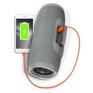 JBL Charge 3 Waterproof Portable Bluetooth Speaker (Gray) and Polk Audio UltraFit 500 Mid-Flange Earphones (Pink... N5