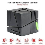 Pink Wireless Portable Bluetooth Speaker with Microphone TF Card FM Radio (black) N2
