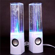 KevenAnna Bluetooth Colorful LED Fountain Dancing Water Speakers for iPhone iPad Cellphone PC (White) N4