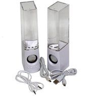 KevenAnna Bluetooth Colorful LED Fountain Dancing Water Speakers for iPhone iPad Cellphone PC (White) N6