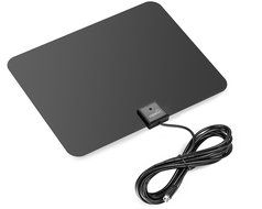ViewTV Silver Series Flat HD Amplified Digital Indoor TV Antenna with Detachable Signal Amplifier - 50 Miles Range... N3