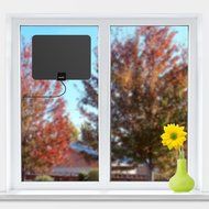ViewTV Silver Series Flat HD Amplified Digital Indoor TV Antenna with Detachable Signal Amplifier - 50 Miles Range... N5