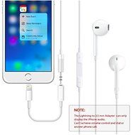 2 pack Lightning to 3.5 mm headphone Jack adapter compatible for iPhone 7 N2