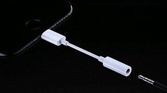 2 pack Lightning to 3.5 mm headphone Jack adapter compatible for iPhone 7 N4