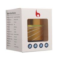 Lightweight Wireless Stereo Audio Bluetooth Speakers with Colorful Led Light Powered by Rechargeable Battery Build... N3