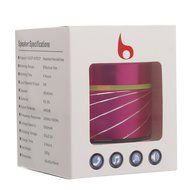 Lightweight Wireless Stereo Audio Bluetooth Speakers with Colorful Led Light Powered by Rechargeable Battery Build... N27