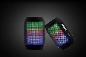 AIBIMY Portable Bluetooth Speakers, HD Sound Pulse Wireless Bluetooth Speaker with LED Lights, Support U-disk/... N4
