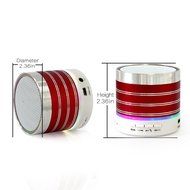 WESDAR Bluetooth Speakers with Lights For iPhone Android Bluetooth 4.0 - 5V 500mah RED - Weight in 7oz , R-052-2 N4