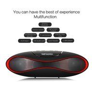 WESDAR Bluetooth Speakers with Lights For iPhone Android Bluetooth 4.0 - 5V 500mah RED - Weight in 7oz , R-052-2 N14