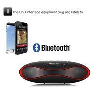 WESDAR Bluetooth Speakers with Lights For iPhone Android Bluetooth 4.0 - 5V 500mah RED - Weight in 7oz , R-052-2 N17
