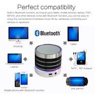 WESDAR Bluetooth Speakers with Lights For iPhone Android Bluetooth 4.0 - 5V 500mah RED - Weight in 7oz , R-052-2 N21