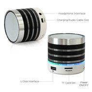 WESDAR Bluetooth Speakers with Lights For iPhone Android Bluetooth 4.0 - 5V 500mah RED - Weight in 7oz , R-052-2 N23