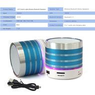 WESDAR Bluetooth Speakers with Lights For iPhone Android Bluetooth 4.0 - 5V 500mah RED - Weight in 7oz , R-052-2 N27