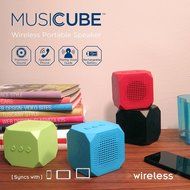 MQbix MQBK3010BLK MUSICUBE Wireless Portable Bluetooth Speaker with Built-In Mic for Bluetooth Enabled Devices... N7