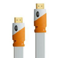 FLAT HDMI Cable 2.0 - 25 Feet, High Speed HDMI Flat Wire, 7.6 Meter By Ultra Clarity - CL3 Rated - Audio Return... N9