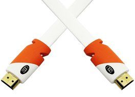FLAT HDMI Cable 2.0 - 25 Feet, High Speed HDMI Flat Wire, 7.6 Meter By Ultra Clarity - CL3 Rated - Audio Return... N11