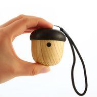 Mini Wooden Nut Bluetooth Speaker by BOOMER VIVI Small Body-Loud Sound Ultra-Portable Speaker Playtime 6 hours... N2