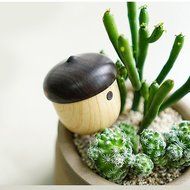 Mini Wooden Nut Bluetooth Speaker by BOOMER VIVI Small Body-Loud Sound Ultra-Portable Speaker Playtime 6 hours... N3