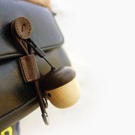Mini Wooden Nut Bluetooth Speaker by BOOMER VIVI Small Body-Loud Sound Ultra-Portable Speaker Playtime 6 hours... N6