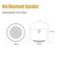 Mini Wooden Nut Bluetooth Speaker by BOOMER VIVI Small Body-Loud Sound Ultra-Portable Speaker Playtime 6 hours... N7