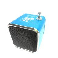 HuntGold Mini Portable USB Digital PC Speaker Micro SD/TF Card MP3 Music Player&amp;FM Radio(blue)