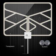 1byone Window Antenna 50 Miles Super Thin HDTV Antenna with 20ft Coaxial Cable, Extreme Soft Design and Lightweight N7